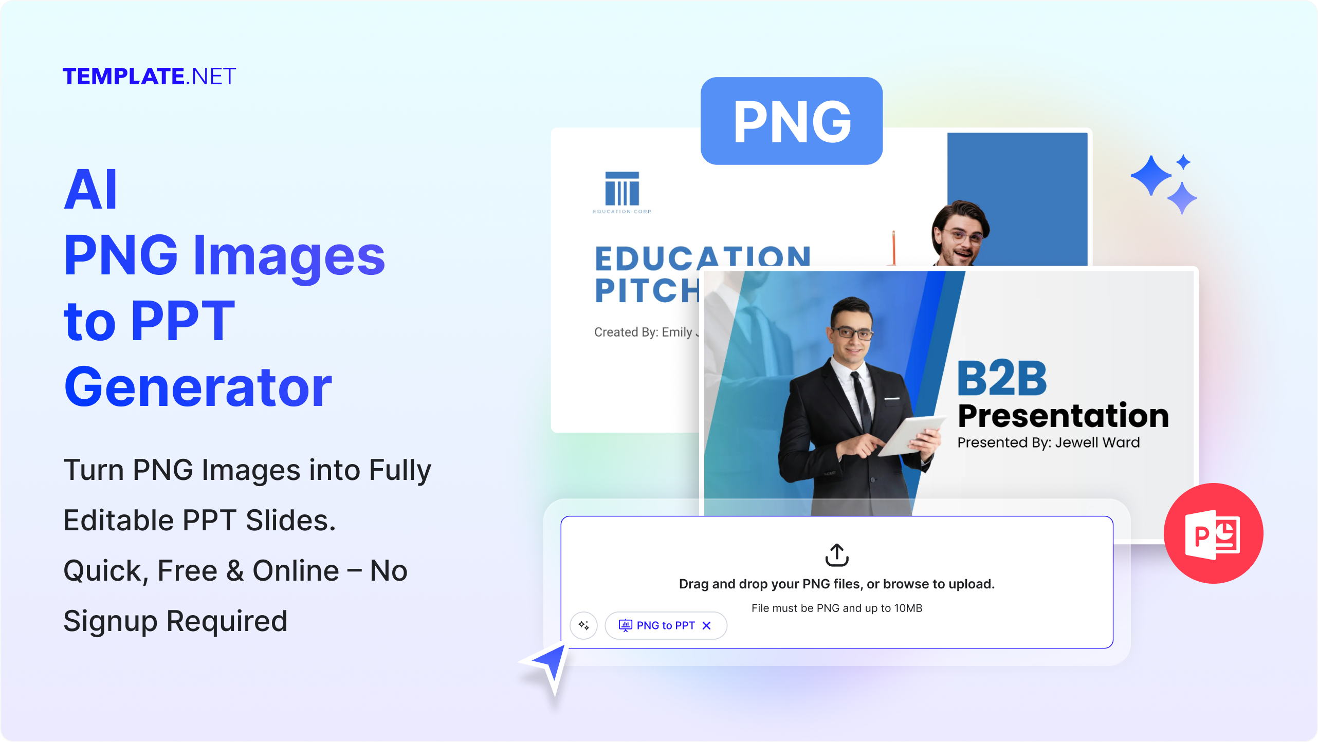 Free AI PNG Images to PPT Presentation Generator | Free Convert PNG to PowerPoint Online